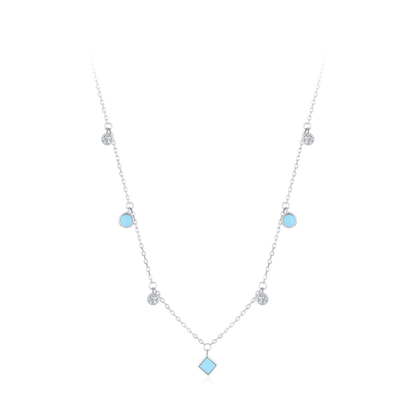 TRIBE summer breeze silver necklace