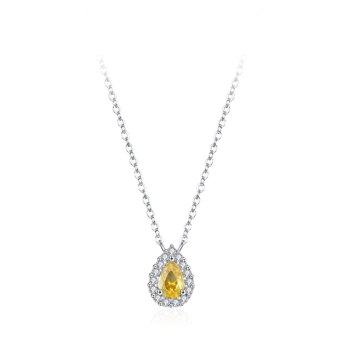 TRIBE silver teardrop necklace