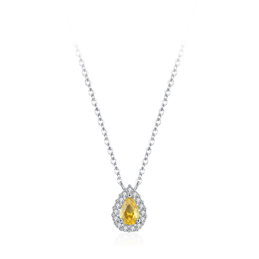 TRIBE silver teardrop necklace