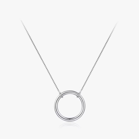 TRIBE silver ring necklace